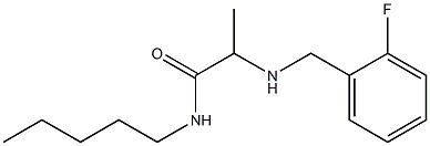 2-{[(2-fluorophenyl)methyl]amino}-N-pentylpropanamide 구조식 이미지