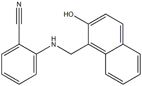 2-{[(2-hydroxynaphthalen-1-yl)methyl]amino}benzonitrile Structure