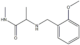 2-{[(2-methoxyphenyl)methyl]amino}-N-methylpropanamide 구조식 이미지