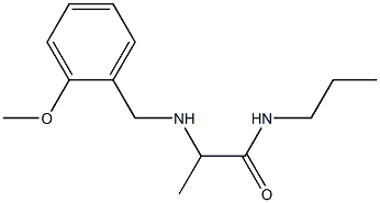 2-{[(2-methoxyphenyl)methyl]amino}-N-propylpropanamide 구조식 이미지