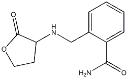 2-{[(2-oxooxolan-3-yl)amino]methyl}benzamide Structure