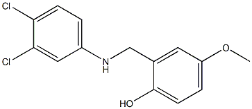 2-{[(3,4-dichlorophenyl)amino]methyl}-4-methoxyphenol 구조식 이미지