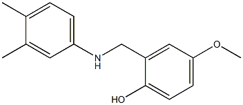 2-{[(3,4-dimethylphenyl)amino]methyl}-4-methoxyphenol 구조식 이미지