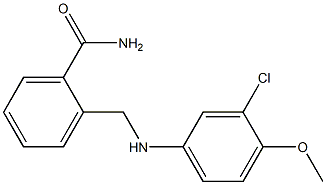 2-{[(3-chloro-4-methoxyphenyl)amino]methyl}benzamide Structure