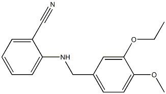2-{[(3-ethoxy-4-methoxyphenyl)methyl]amino}benzonitrile Structure