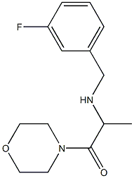 2-{[(3-fluorophenyl)methyl]amino}-1-(morpholin-4-yl)propan-1-one 구조식 이미지