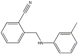 2-{[(3-methylphenyl)amino]methyl}benzonitrile 구조식 이미지