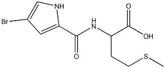 2-{[(4-bromo-1H-pyrrol-2-yl)carbonyl]amino}-4-(methylthio)butanoic acid 구조식 이미지