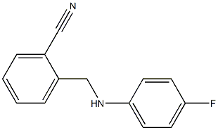 2-{[(4-fluorophenyl)amino]methyl}benzonitrile 구조식 이미지