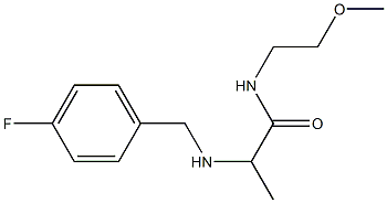 2-{[(4-fluorophenyl)methyl]amino}-N-(2-methoxyethyl)propanamide Structure