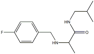 2-{[(4-fluorophenyl)methyl]amino}-N-(2-methylpropyl)propanamide Structure