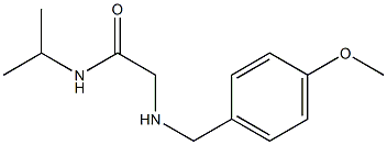 2-{[(4-methoxyphenyl)methyl]amino}-N-(propan-2-yl)acetamide 구조식 이미지