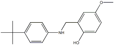 2-{[(4-tert-butylphenyl)amino]methyl}-4-methoxyphenol 구조식 이미지