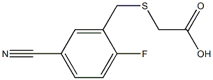 2-{[(5-cyano-2-fluorophenyl)methyl]sulfanyl}acetic acid 구조식 이미지