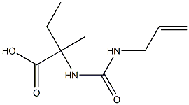 2-{[(allylamino)carbonyl]amino}-2-methylbutanoic acid 구조식 이미지