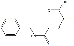 2-{[(benzylcarbamoyl)methyl]sulfanyl}propanoic acid Structure