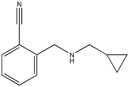 2-{[(cyclopropylmethyl)amino]methyl}benzonitrile Structure