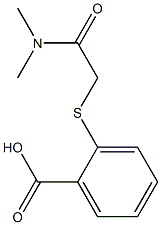 2-{[(dimethylcarbamoyl)methyl]sulfanyl}benzoic acid Structure