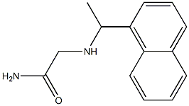 2-{[1-(1-naphthyl)ethyl]amino}acetamide Structure