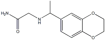 2-{[1-(2,3-dihydro-1,4-benzodioxin-6-yl)ethyl]amino}acetamide Structure