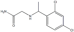 2-{[1-(2,4-dichlorophenyl)ethyl]amino}acetamide 구조식 이미지