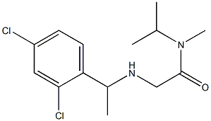 2-{[1-(2,4-dichlorophenyl)ethyl]amino}-N-methyl-N-(propan-2-yl)acetamide Structure