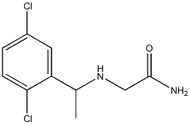 2-{[1-(2,5-dichlorophenyl)ethyl]amino}acetamide 구조식 이미지