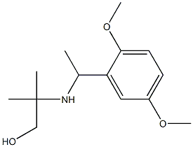 2-{[1-(2,5-dimethoxyphenyl)ethyl]amino}-2-methylpropan-1-ol 구조식 이미지