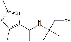 2-{[1-(2,5-dimethyl-1,3-thiazol-4-yl)ethyl]amino}-2-methylpropan-1-ol Structure