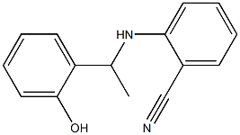 2-{[1-(2-hydroxyphenyl)ethyl]amino}benzonitrile 구조식 이미지