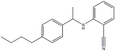2-{[1-(4-butylphenyl)ethyl]amino}benzonitrile Structure