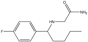 2-{[1-(4-fluorophenyl)pentyl]amino}acetamide Structure