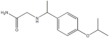 2-{[1-(4-isopropoxyphenyl)ethyl]amino}acetamide Structure