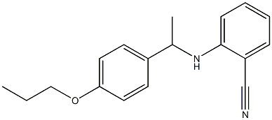 2-{[1-(4-propoxyphenyl)ethyl]amino}benzonitrile Structure