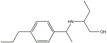 2-{[1-(4-propylphenyl)ethyl]amino}butan-1-ol Structure