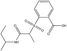 2-{[1-(butan-2-ylcarbamoyl)ethane]sulfonyl}benzoic acid Structure