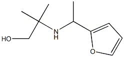 2-{[1-(furan-2-yl)ethyl]amino}-2-methylpropan-1-ol Structure