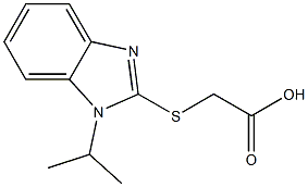 2-{[1-(propan-2-yl)-1H-1,3-benzodiazol-2-yl]sulfanyl}acetic acid Structure