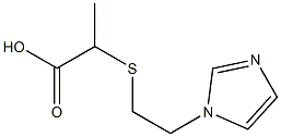 2-{[2-(1H-imidazol-1-yl)ethyl]sulfanyl}propanoic acid 구조식 이미지