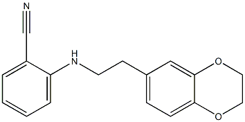 2-{[2-(2,3-dihydro-1,4-benzodioxin-6-yl)ethyl]amino}benzonitrile Structure