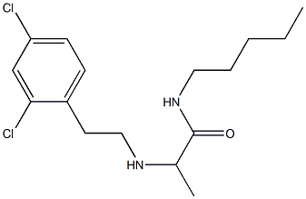 2-{[2-(2,4-dichlorophenyl)ethyl]amino}-N-pentylpropanamide 구조식 이미지