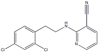 2-{[2-(2,4-dichlorophenyl)ethyl]amino}pyridine-3-carbonitrile 구조식 이미지