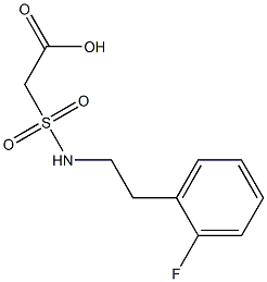 2-{[2-(2-fluorophenyl)ethyl]sulfamoyl}acetic acid 구조식 이미지