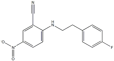 2-{[2-(4-fluorophenyl)ethyl]amino}-5-nitrobenzonitrile Structure