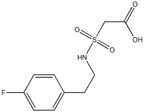 2-{[2-(4-fluorophenyl)ethyl]sulfamoyl}acetic acid Structure