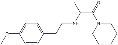 2-{[2-(4-methoxyphenyl)ethyl]amino}-1-(piperidin-1-yl)propan-1-one Structure