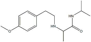 2-{[2-(4-methoxyphenyl)ethyl]amino}-N-(propan-2-yl)propanamide 구조식 이미지