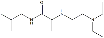 2-{[2-(diethylamino)ethyl]amino}-N-(2-methylpropyl)propanamide 구조식 이미지