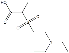 2-{[2-(diethylamino)ethyl]sulfonyl}propanoic acid 구조식 이미지