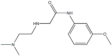 2-{[2-(dimethylamino)ethyl]amino}-N-(3-methoxyphenyl)acetamide 구조식 이미지